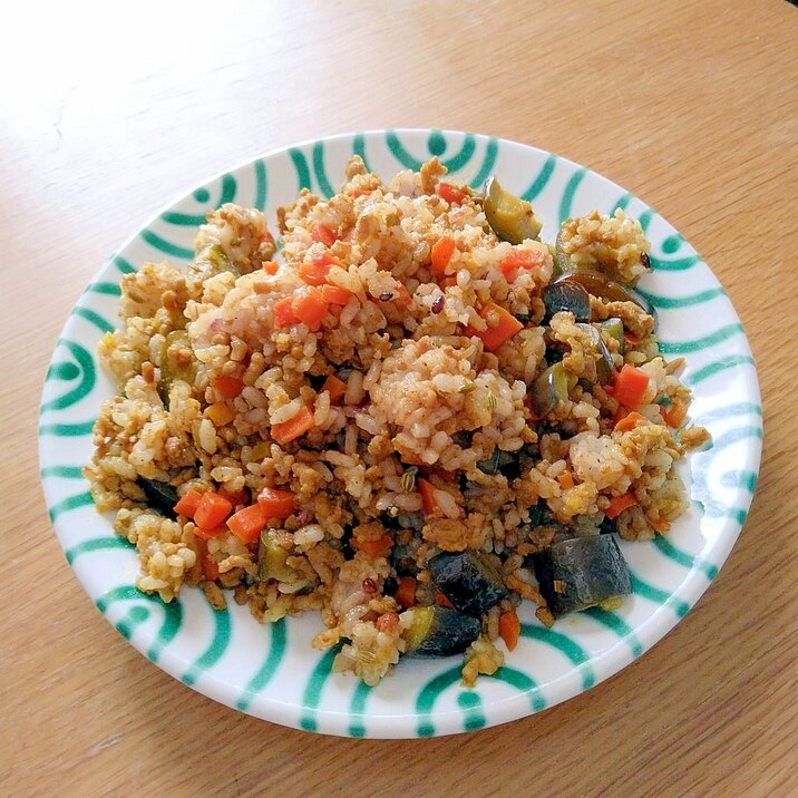 あまりものでドライカレー（減塩食）